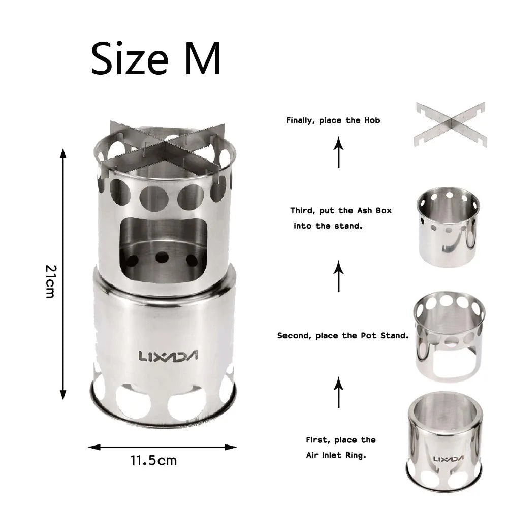 Portable Stainless Steel Firewoods Furnace