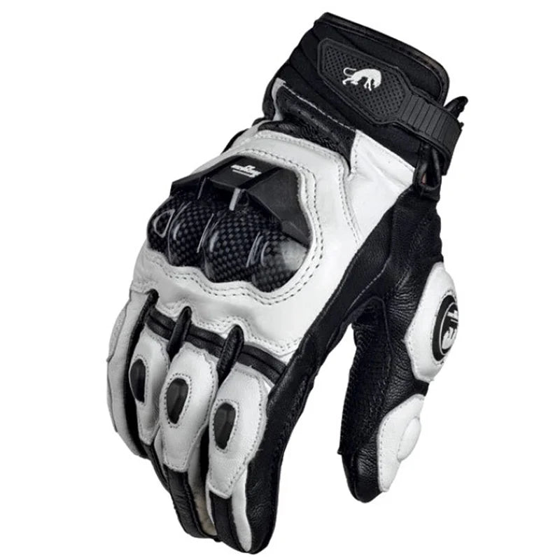 Breathable Leather Motorcycle Gloves