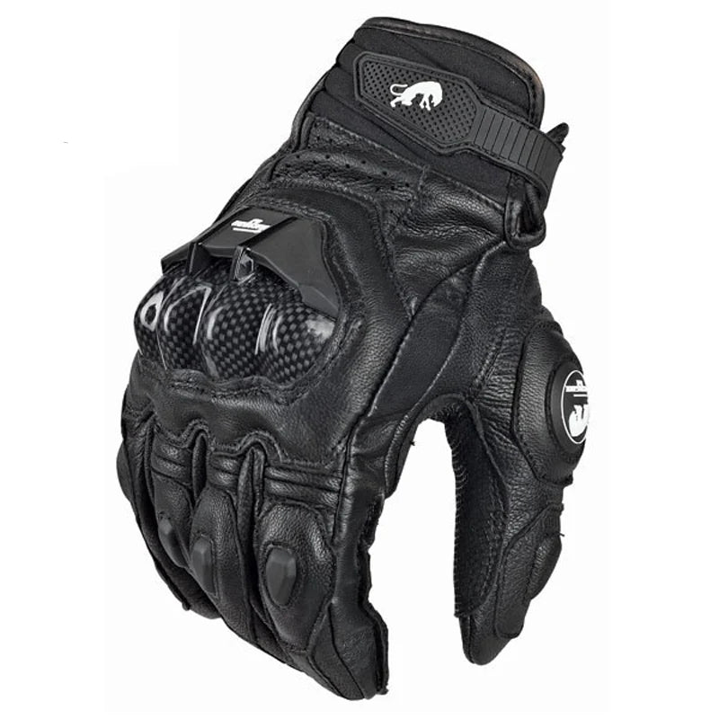 Breathable Leather Motorcycle Gloves