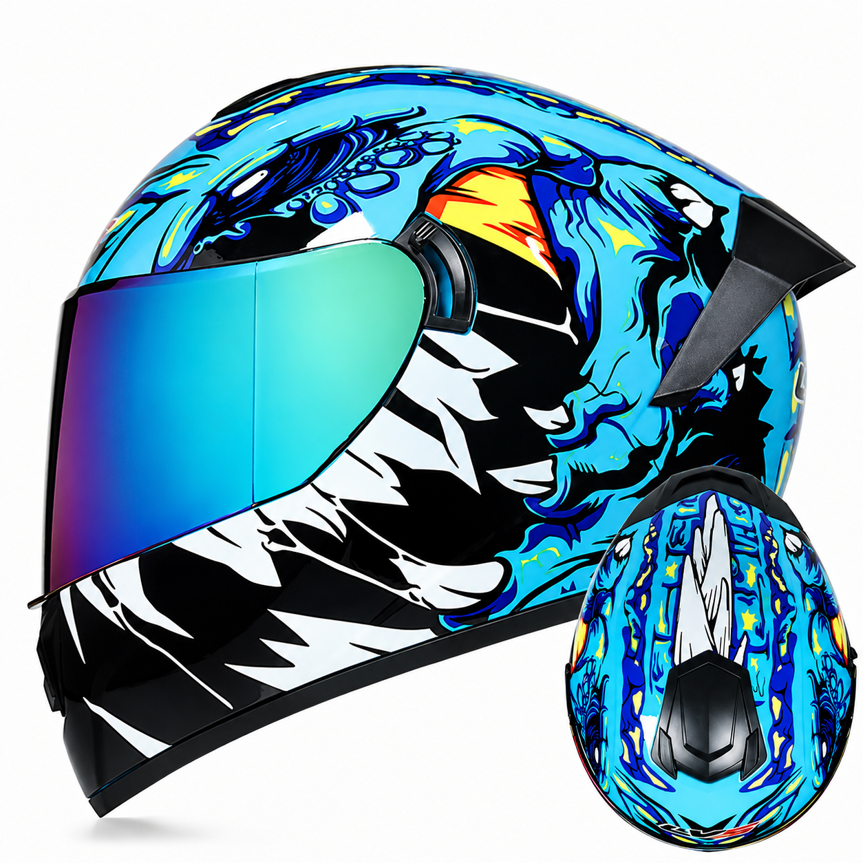 Full Face Racing Motorcycle Helmet