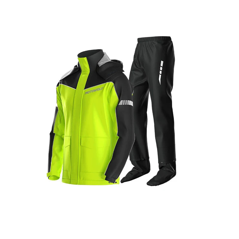 Motorcycle Waterproof Rain Suit – Jacket & Pants Set