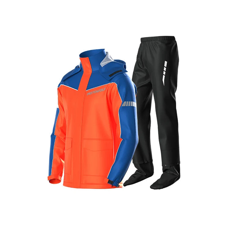 Motorcycle Waterproof Rain Suit – Jacket & Pants Set