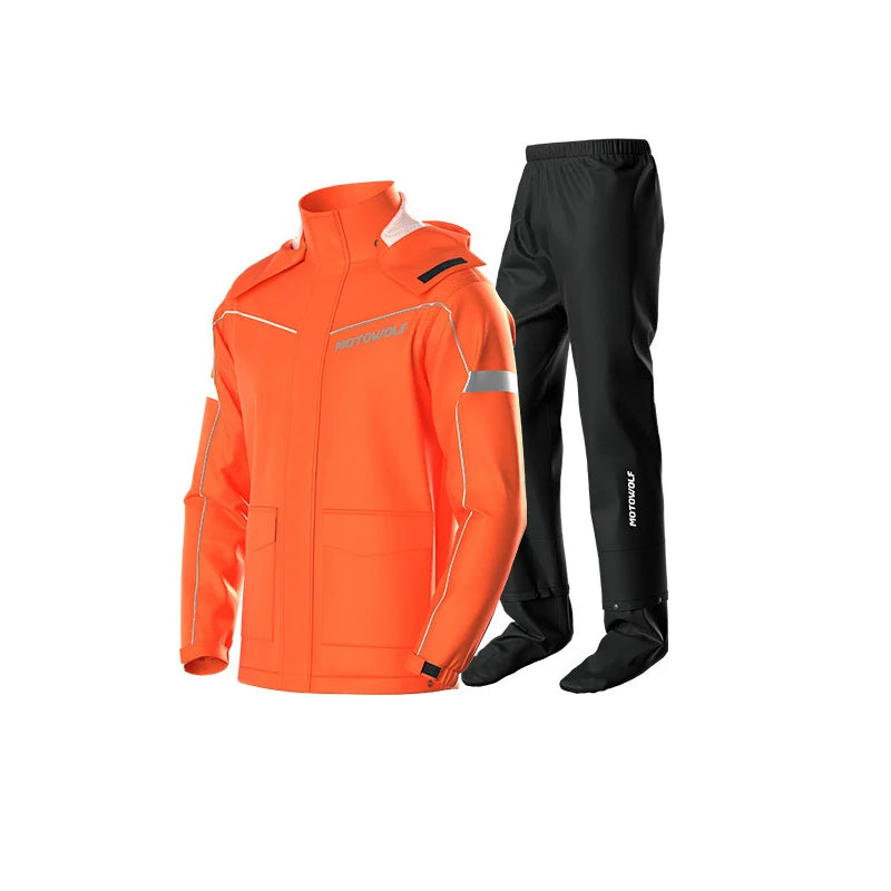 Motorcycle Waterproof Rain Suit – Jacket & Pants Set