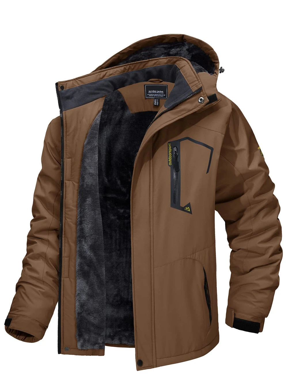 Fleece Lining Jackets for Hiking with Removable Hooded Coats
