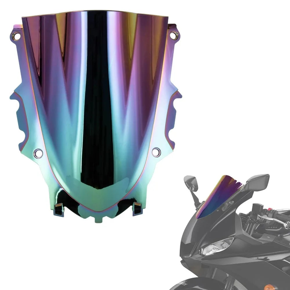 Double Bubble Motorcycle Windshield for Yamaha YZF-R3 / R25 (2019–2025)