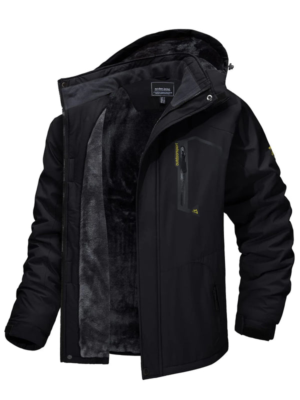 Fleece Lining Jackets for Hiking with Removable Hooded Coats