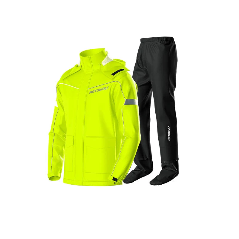 Motorcycle Waterproof Rain Suit – Jacket & Pants Set