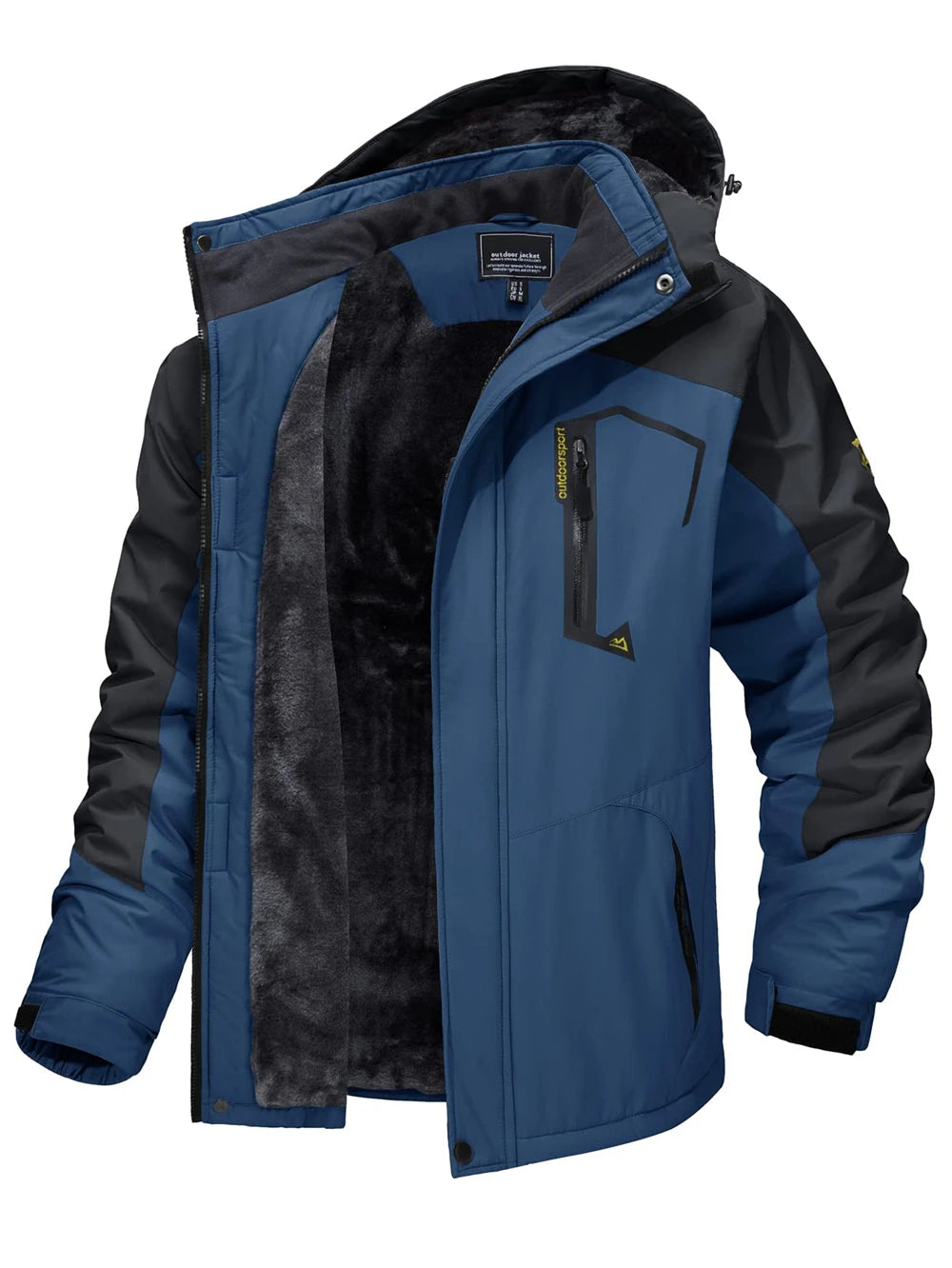 Fleece Lining Jackets for Hiking with Removable Hooded Coats