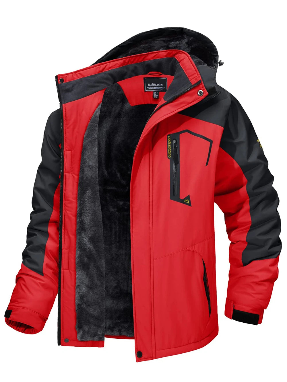 Fleece Lining Jackets for Hiking with Removable Hooded Coats